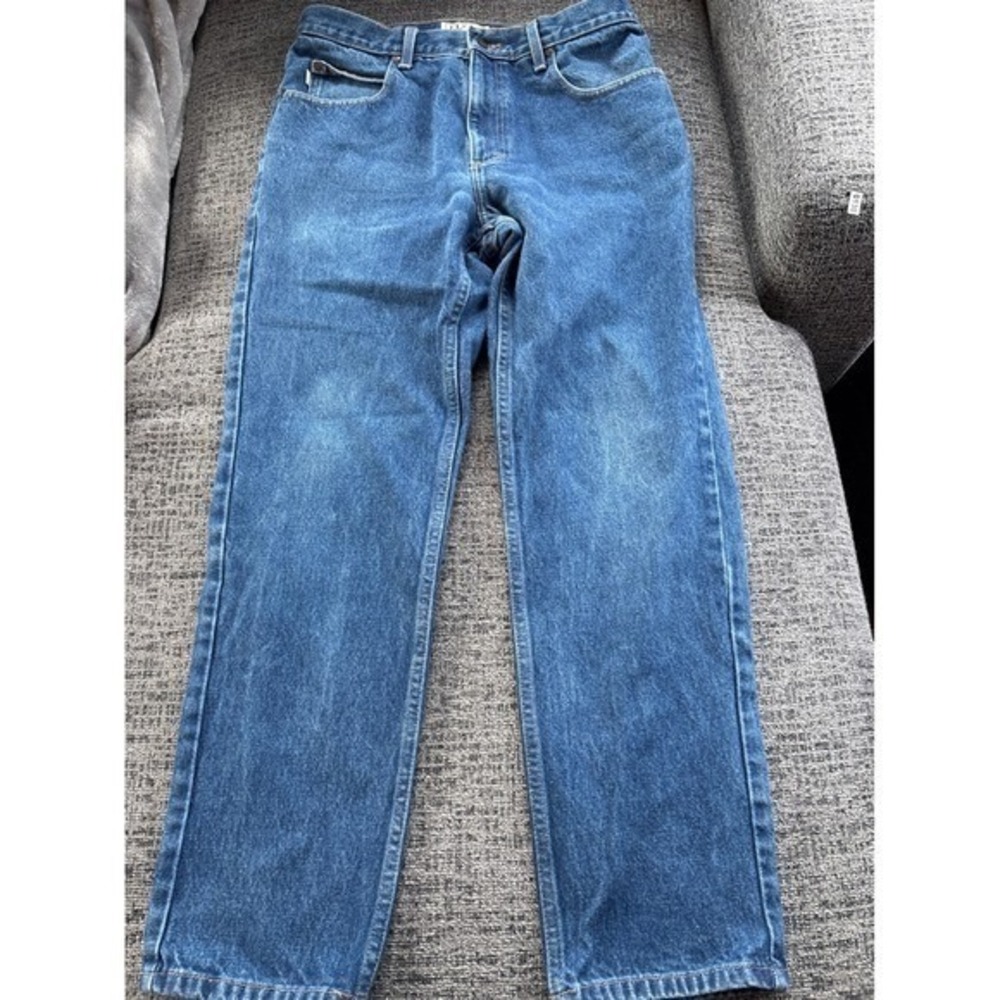 LL Bean Classic Straight Leg Blue Denim Jeans Minimalist Cotton 32x29 220626‎